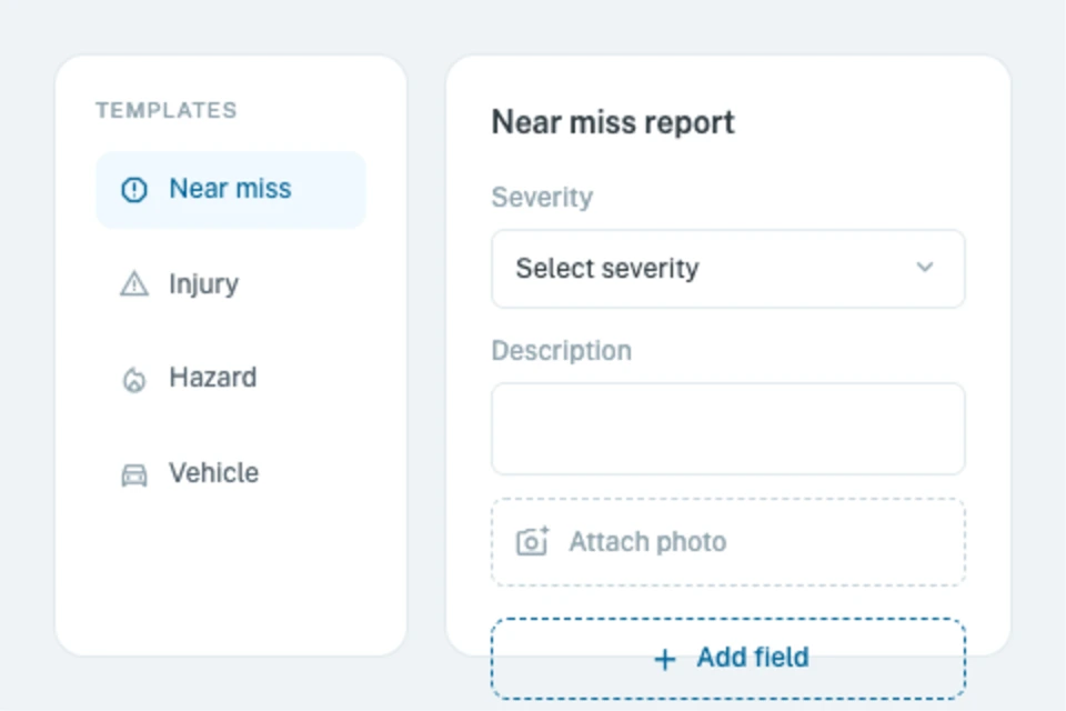 Digital safety forms preview